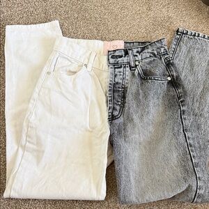REVICE Black and White Jeans